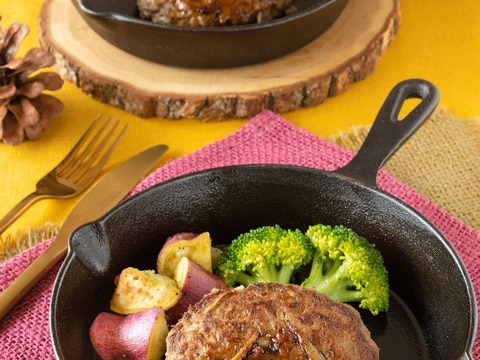 シャキうま!ごぼうたっぷりハンバーグ